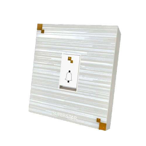 Alt="Superstar Marble Bell Push - Premium Modular Electric Gang Switch Bangladesh"