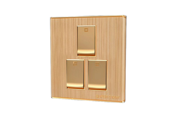 alt="Superstar Kito ThreeGang Switch - Premium Modular Electric Gang Switch Bangladesh"